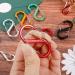 10 Pack Metal S Carabiners - 50mm/40mm Double Carabiner Snap Hooks for Camping Hiking & Home - 5 Color Options - Buy Online on GoSupps.com