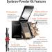 Eyebrow Powder Makeup Kit-3 Colors Eye Brow Tinted Powder Palette Long-Lasting Waterproof Black Brown Series Brow Powder Fill & Sculpt Full Eyebrows for Women With Mirror 2 Brow Tool -Set 01 - Buy Online on GoSupps.com