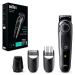 Brown beard trimmer bartschneider/trimmer men with ultrasharer blade 40 length settings rechargeable with 80 min. Wireless runtime BT3440