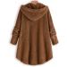 Hanxiulin Elegant Oversized Plush Hoodie Jacket for Women - Winter & Autumn Windproof Coat in Yellow - 4XL - Buy Online on GoSupps.com