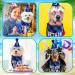 Amaxiu Dog Birthday Party Set Boy Dog Birthday Bandana Hat with 8 Bling Number Pet Happy Birthday Supplies Glitter Hat Plaid Bandana for Small Medium Large Dogs (Blue) - Buy Online on GoSupps.com