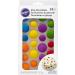 Wilton Bright Dots Edible Cake Decorations - 24 Count | Colorful Icing Cake Toppers - Buy Online on GoSupps.com