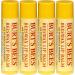 Burt's Bees Beeswax Lip Balm 4-Pack with Vitamin E & Peppermint - 0.15 oz Each - Buy Online on GoSupps.com