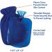 Carex Hot Water Bottle With Cover - Heat & Cold Therapy for Cramps, Pain Relief, Arthritis & Aches - Buy Online on GoSupps.com