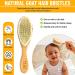 Tulit Baby Hair Brush and Comb Grooming Kit - Natural Soft Goat Hair and Bamboo Bristle Set for Newborns - Buy Online on GoSupps.com