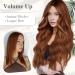 MORICA 20 Inch Invisible Wire Hair Extensions | Auburn Halo Hairpiece - Long Wavy Synthetic Hair | Adjustable Size & 4 Secure Clips for Women - Buy Online on GoSupps.com