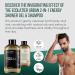 2-in-1 Energy Shower Gel & Shampoo for Men - 97.5% Natural Vegan Body Wash with Cypress & Green Tea - 20.3 Fl Oz / 600ml - Buy Online on GoSupps.com