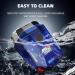 Cyberpunk Mini Electric Shaver - Portable Waterproof Razor for Men Wet & Dry Travel Shaver with Smart Display Rechargeable Cordless for Home Office & Car | Gifts in Blue - Buy Online on GoSupps.com