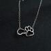 Fuqimanman 2020 Gold Silver Paw Print Necklace - Unique Heart Pendant for Pet Lovers - Buy Online on GoSupps.com