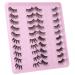 Newcally 3D Curl Half Lashes Pack - 20 Pairs | Fluffy Wispy Natural Look Strip Eyelashes for DIY Cat Eye Extensions - Buy Online on GoSupps.com