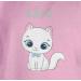 Personalized Gift for Girls - Cute Cat T-Shirt by Shirtracer | Custom Name Design - Pink 164 - Buy Online on GoSupps.com