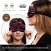 SILKSLEEK 22 Momme Pure Mulberry Silk Sleeping Eye Mask - Soft & Comfortable Blackout Mask in Burgundy Gift Box - Buy Online on GoSupps.com