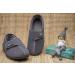 Happy Touch Men's Adjustable Wrap Memory Foam Diabetic Slippers - Grey - Buy Online on GoSupps.com