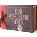 Vienrose Our Adventure Book Scrapbook Photo Album Up Movie Scrap Book DIY for Wedding Best Friend Camping 40 Pages