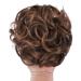ELAINE Messy Tousled Wavy Curly Hair Buns Ponytail Extension - Dark Brown Tip Light Auburn - Buy Online on GoSupps.com