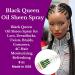 Black Queen Hair Oil Sheen Spray for Locs Dreadlocks Twists Braids Cornrows 4C Hair - Moisturizing Refreshing - Made in the USA (pack of 1-8 oz) (8 oz) 8 Ounce Clear - Buy Online on GoSupps.com
