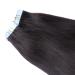 Buy #1B Black Brown Tape In Hair Extensions - 40cm | 100% Remy Real Hair - Tresse by Novon - International Shipping - Buy Online on GoSupps.com