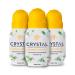 Crystal Body Deodorant Natural Deodorant Roll On Chamomile & Green Tea 2.25 fl oz (66 ml)