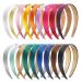 18 Pieces Satin Hard Headband Wide Non-slip Ribbon Hairband Hard Headbands for Women Girls  1.18 inch