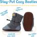 JAN & JUL Stay-On Adjustable Baby Booties for Boys | Brown Bear Small Infant Size - Buy Online on GoSupps.com