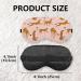 Preppy Leopard Silk Eye Mask | Pink Cheetah Sleeping Mask for Women | Adjustable Travel Blindfold - Buy Online on GoSupps.com