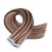 Tape In Hair Extensions - #4/24 Scenished - 40cm - 100% Remy Real Hair - 40 Bricks (4cm Wide - 2.5g) - Tresse by Novon Hair Extensions - International Shipping Available - Buy Online on GoSupps.com