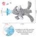 Plush Elephant Pacifier Holder with Detachable Silicone Soothie Pacifier for 0-12 Months - Buy Online on GoSupps.com