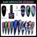 9D Cat Eye Gel Nail Polish Set - 12 Colors Magnetic Chameleon Effects for Professional Salon Use | X9D-SET - Buy Online on GoSupps.com