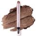 Lucoss Cream eyeshadow pen highly pigmented eyeshadow pen pearl-gloss-silk-silk-lid shadow pen waterproof long-lasting eye highlighter stick (#05 dark brown)