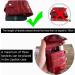 MIAO JIN 2PCS Lipstick Case with Mirror and Storage - Black and Red Leather Cosmetic Jewelry Case - Buy Online on GoSupps.com
