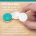 Sports Vision Contact Lens Case - Screw Cap Flat Design | 10 Pack - Ideal for Travel & Storage - Buy Online on GoSupps.com