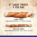 Zoe Better Than Rawhide Dog Treats - Roast Chicken with Thyme & Rosemary - 152g (5.4 oz) - 4 Large Twists - Buy Online on GoSupps.com