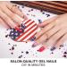 DANNI & TONI Patriotic Gel Nail Strips (Stars and Stripes) - 28 Glossy Nail Wraps - Buy Online on GoSupps.com