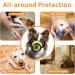 Yaodhaod XXL Green Dog Muzzle - Breathable Mesh Prevents Biting Chewing & Eating - Ideal for Large Dogs - Buy Online on GoSupps.com