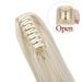 Premium 22 Bleached Blonde Ponytail Extension - Clip-in Micro-Wavy Hair Braid Heat-Resistant Realistic Look - International Shipping Available - Buy Online on GoSupps.com