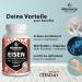 High-Dosed Iron Capsules with Vitamin C & B Vitamins | Natural Additive-Free Supplement Made in Germany | Optimal Bioavailability - Buy Online on GoSupps.com
