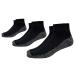 Foot Comfort Diabetic Care Unisex Quarter Socks 3 Pairs Large Black