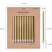24-Count Gold Long Thin Metallic Birthday Candles for Cake Parties & Weddings - Buy Online on GoSupps.com