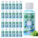 HAIFOTRVA 100 Pcs Mini Mouthwash Travel Size Bulk Blue Portable Mint Flavor Mini Mouthwash Individual 35ml/1.2oz On The Go Mouth Wash Small Bottle for Travel Office Toiletry Kits
