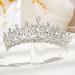 AW BRIDAL Women's Crystal Wedding Queen Crown - Silver | Headpieces for Bride, Pageant, Quinceanera, Prom - Buy Online on GoSupps.com