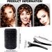 Mirzian 20 Pcs Hair Rollers Set - 10 Heatless Self Grip Velcro Curlers & 10 Duckbill Clips for Long Hair | No Heat Rollers (35mm) - Black - Buy Online on GoSupps.com