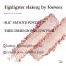 Boobeen Highlighter Palette - Shimmer Glitter Face Makeup with Brush | Illuminator & Contour Bronzer for Natural Long Lasting Glow - Buy Online on GoSupps.com