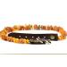 Premium Baltic Amber Dog & Cat Flea Collar - Elegance Tick Protection with Leather Clasp (20-25 cm) - Buy Online on GoSupps.com