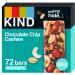 KIND Bars Bulk Pack Chocolate Chip Cashew High Fibre Gluten Free Snack Bars No Artificial Colours Flavours or Preservatives 72 x 40g bars