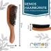 REMOS Wild Boar Bristle Hairbrush - Premium Pear Wood with Narrow Handle - Perfect for All Hair Types | International Shipping - Buy Online on GoSupps.com