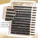Veleasha 80D Fluffy Lash Clusters - 192PCS D Curl Volume Eyelash Extensions 10-18mm - Soft DIY Cluster Lashes for Home Use - Buy Online on GoSupps.com