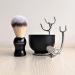 Men's Deluxe 3-in-1 Shaving Kit with Brush, Bowl, Razor & Holder - Buy Online on GoSupps.com