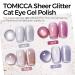 Shop Tomicca Cat Eyes UV Nail Polish Set - 4 Glitter Pink Gel Colors Shellac & UV Gel for Beginners & DIY Home - Buy Online on GoSupps.com