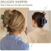 French Design Hair Claw Clips for Thick Hair - Sturdy and Stable - Women's Hair Accessories (Pink/Green/Dark Blue) - Buy Online on GoSupps.com