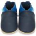 Baby Shoes with Soft Sole - Baby Girl Shoes - Baby Boy Shoes - Leather Toddler Shoes - Baby Walking Shoes 6-12 Months Dark Blue and Navy